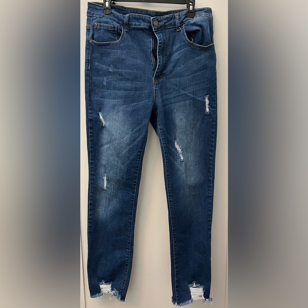 Risen Classic Blue Skinny Jeans for Women